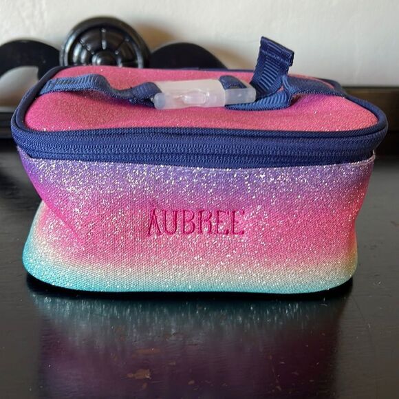 Pottery Barn Kids Mackenzie Rainbow Ombre Sparkle Glitter Mini Lunch Box - Picture 1 of 8